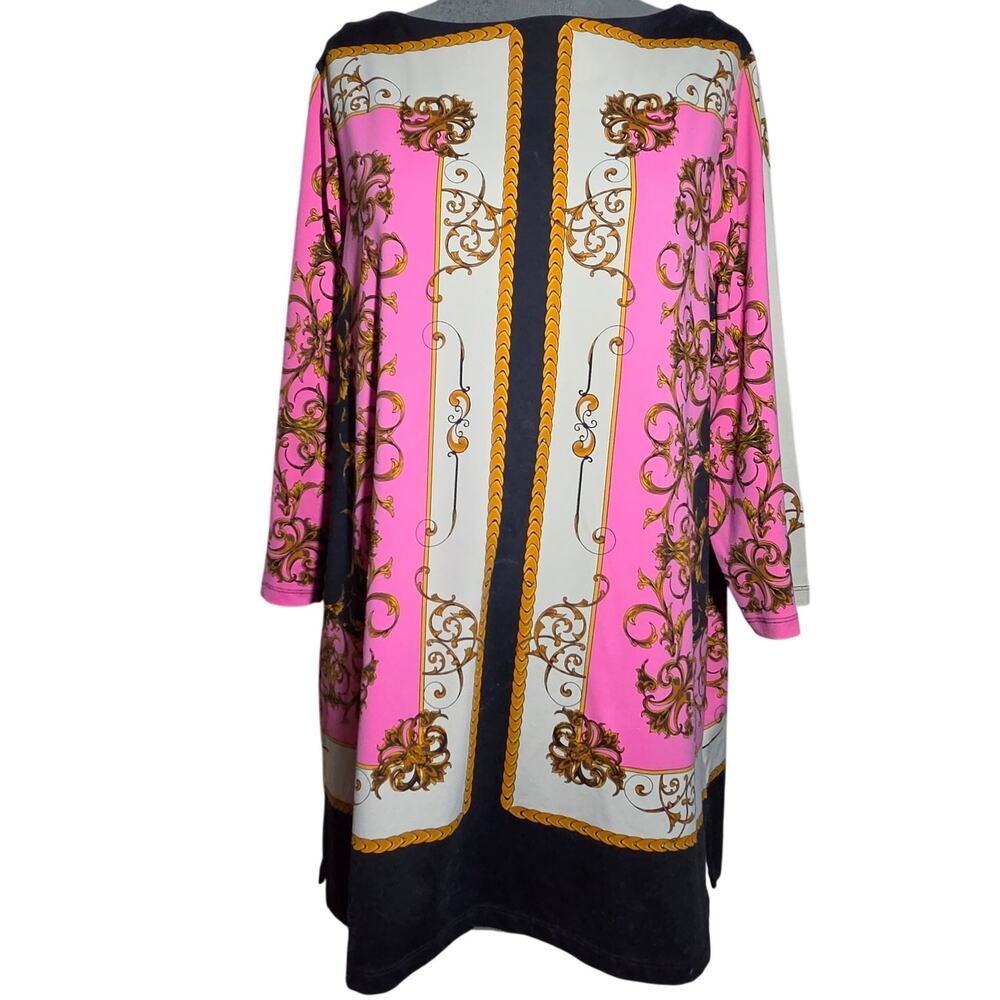 Multi Color Patterned Blouse Size 1X